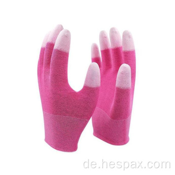 Hespax pu finger beschichtete kohlenstofffaser geschichtete Handschuh